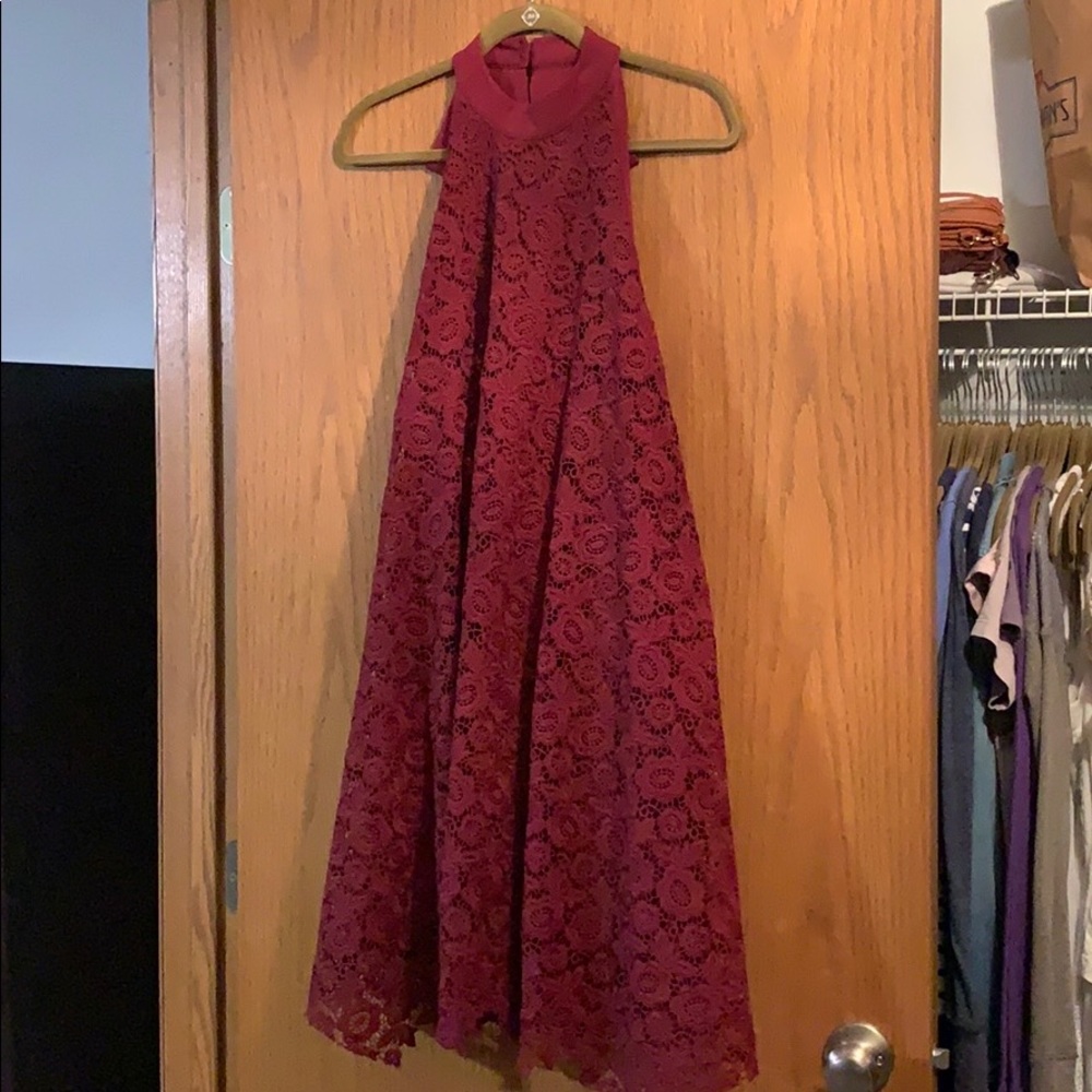 The Moon Halter lace dress